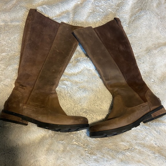 Sorel Emelie Tall Boot - Womens, Tobacco size 8 , worn once - Picture 1 of 5
